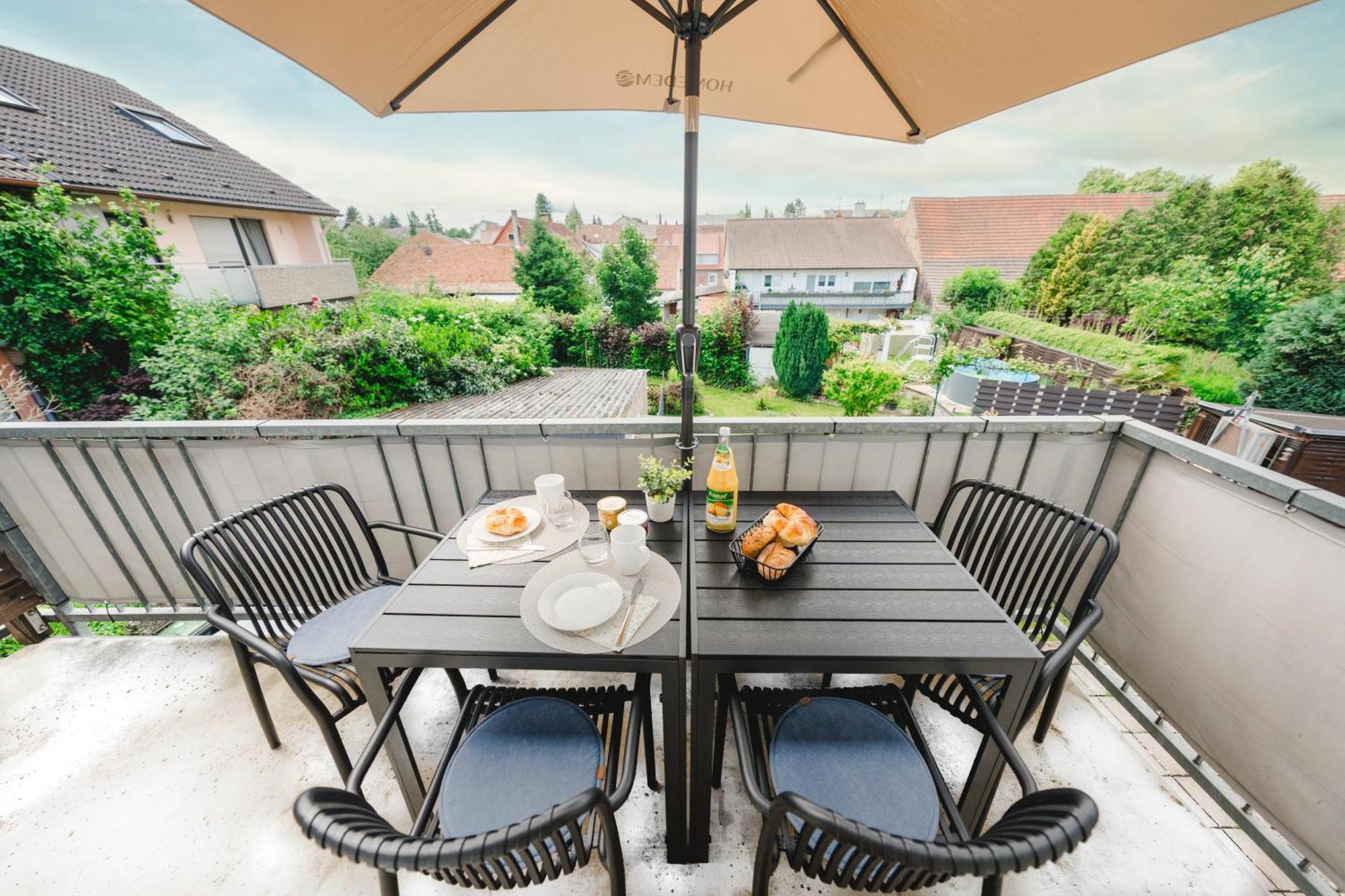 Stadtrand Oase Karlsruhe Mit Balkon 외부 사진
